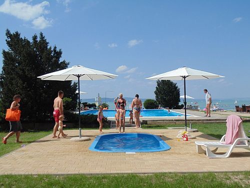 Panoramic view of Lake Balaton from Hotel Europa**