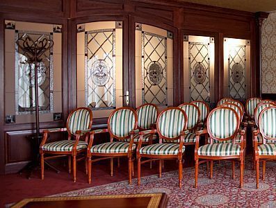 Elegant conference room of Hotel Obester in Debrecen, in the downtown